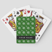 Jeu De Cartes Pneus blancs, Vert, Votre nom, Personnaliser (dos)