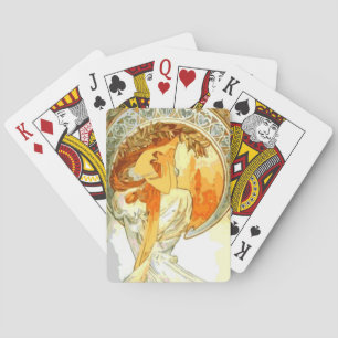 Jeu De Cartes Poésie d'Alphonse Mucha Jouer aux cartes