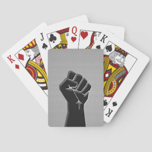 Jeu De Cartes Poing de solidarité en fibre de carbone
