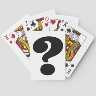Jeu De Cartes Point d'interrogation noir