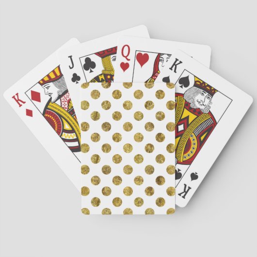 Jeu De Cartes Points chics de charme d'or (dos)