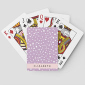 Jeu De Cartes Points Dalmatiens Lilac, Points Dalmatiens, Votre  (dos)