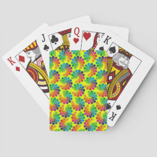 Jeu De Cartes Points de couleur Cercle Motif + votre arrière - p