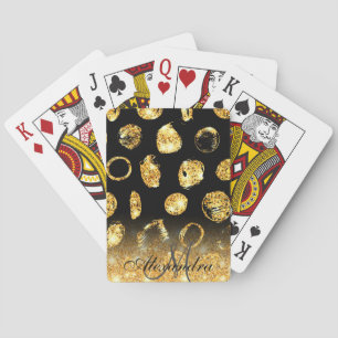 Jeu De Cartes Points de pinceau d'or