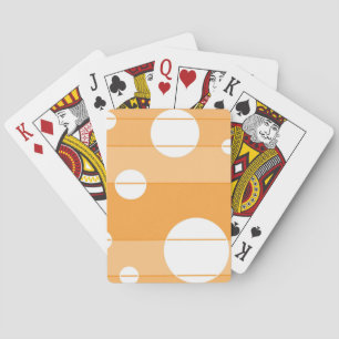 Jeu De Cartes Points et traits en orange jaune