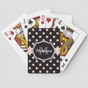 Jeu De Cartes Points noirs et roses