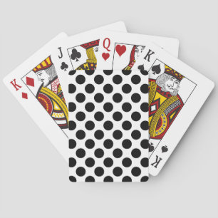 Jeu De Cartes Points sans couture motif noir + votre dos