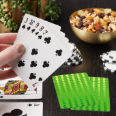 Jeu De Cartes Points satinés - nuances vert citron (In Situ)