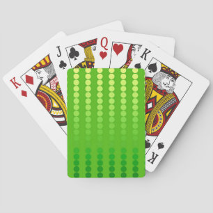 Jeu De Cartes Points satinés - nuances vert citron