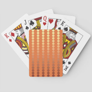 Jeu De Cartes Points satinés - rouille et or