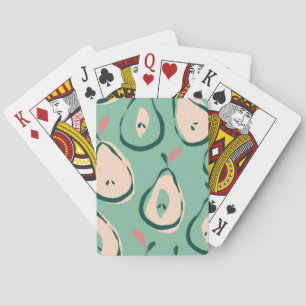 Jeu De Cartes Poires d'été : motif de fruits frais.