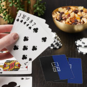 Jeu De Cartes Pois de dés motif bleu /noir (In Situ)