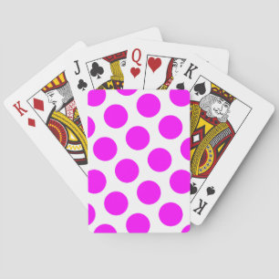 Jeu De Cartes Pois magenta