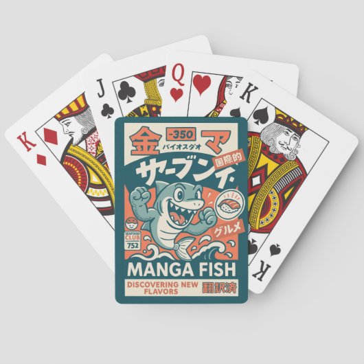 Jeu De Cartes Poisson Manga (dos)