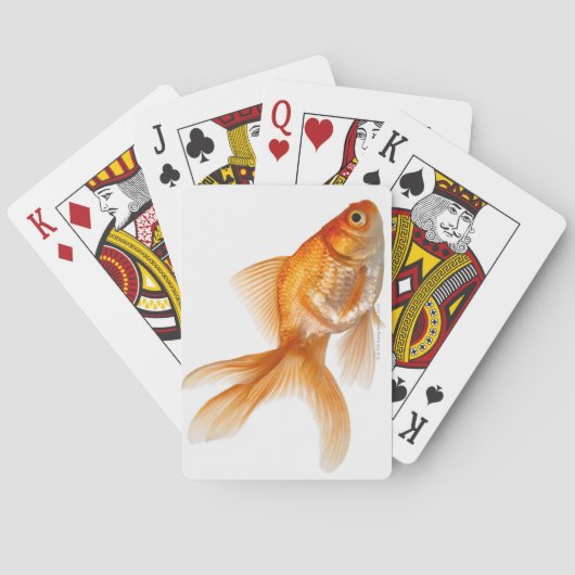 Jeu De Cartes Poisson rouge de fantaisie (dos)
