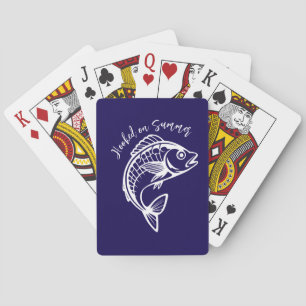 Jeu De Cartes Poisson sur le bleu d'été