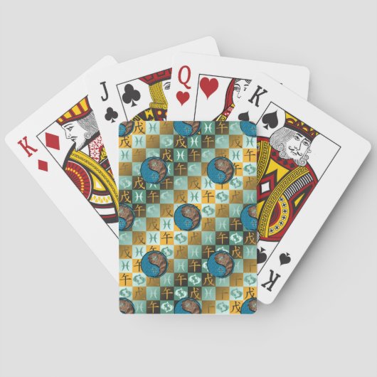 Jeu De Cartes Poissons & Cheval de Terre (dos)
