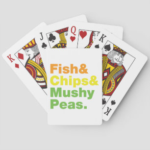 Jeu De Cartes Poissons & Chips & Pois Musqués.