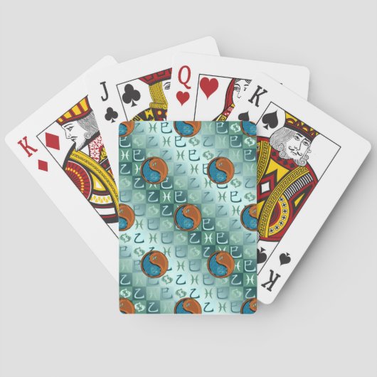 Jeu De Cartes Poissons & Serpent de Bois (dos)