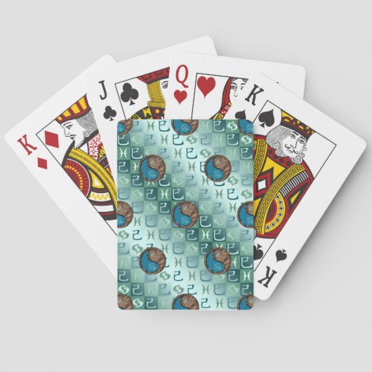 Jeu De Cartes Poissons & Serpent de terre (dos)
