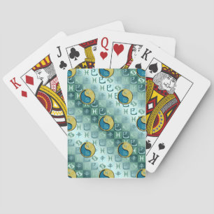 Jeu De Cartes Poissons & Serpent Métal