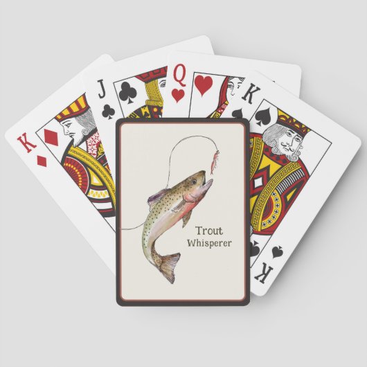 Jeu De Cartes Poker de pêche à la truite (dos)