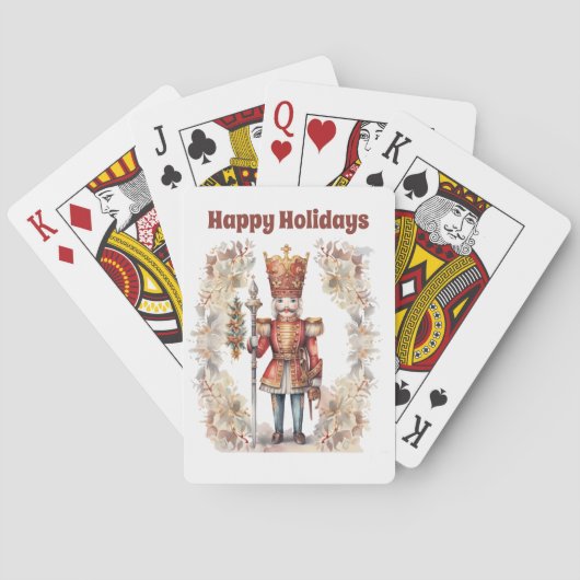 Jeu De Cartes Poker Festive Noël Nutcracker (dos)