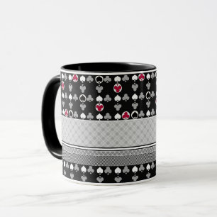 Jeu de cartes, poker, mug cartes de table