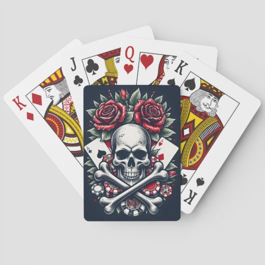 Jeu De Cartes Poker Skull (dos)