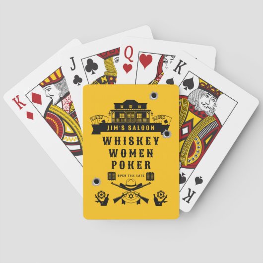 Jeu De Cartes Poker Wild West Americana (dos)