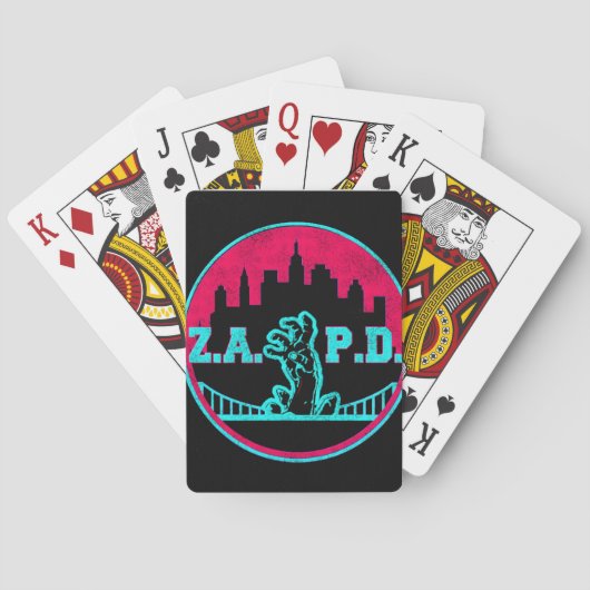 Jeu De Cartes Poker ZAPD (dos)