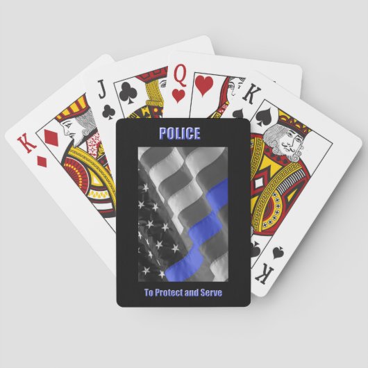Jeu De Cartes Police (dos)
