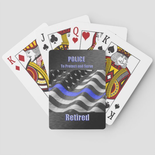 Jeu De Cartes Police (dos)
