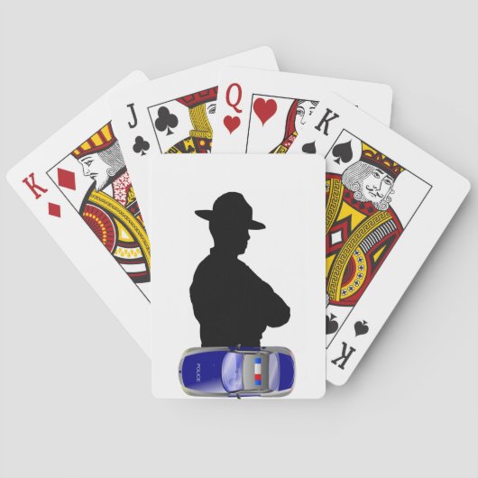 Jeu De Cartes Police (dos)