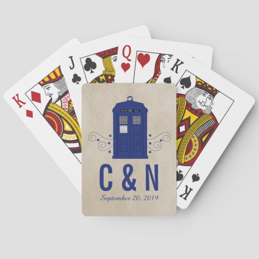Jeu De Cartes Police Box Mariage Lecture Cartes v6 (dos)