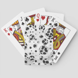 Jeu De Cartes Polka en Dalmatie noir et blanc