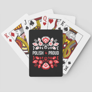 Jeu De Cartes Polonaise et Fleurs Fières Pologne Polska