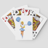 Jeu De Cartes Pom-pom girl Avec Pom Pom Bleu (dos)