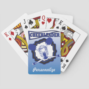Jeu De Cartes Pom-pom girl bleu foncé Personnaliser