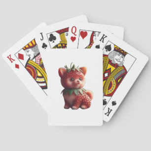 Jeu De Cartes Pomeranian aux fraises