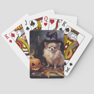Jeu De Cartes Pomeranian Citrouilles Halloween Épouvantable