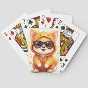 Jeu De Cartes Pomeranian Mignon Kawaii Drôle