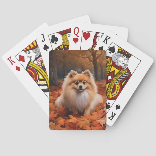 Jeu De Cartes Poméranie en automne Feuilles Automne Inspire (dos)
