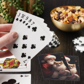 Jeu De Cartes Poméranien avec Noël Festif du Père Noël (In Situ)