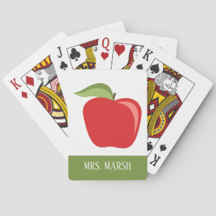 Jeu De Cartes Pomme de professeur personnalisée avec Apple moder