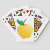 Jeu De Cartes Pomme Dorée Fruit Jaune Clair (dos)