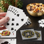 Jeu De Cartes Pompier AJOUTER LE NOM L'équipe de Secourt du serv (In Situ)