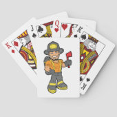 Jeu De Cartes Pompier Avec Un Axe (dos)