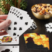 Jeu De Cartes pompier jouant aux cartes (In Situ)