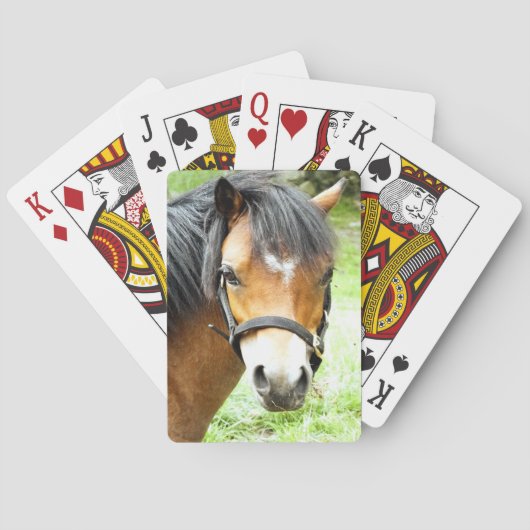 JEU DE CARTES PONEY BRUN MIGNON (dos)